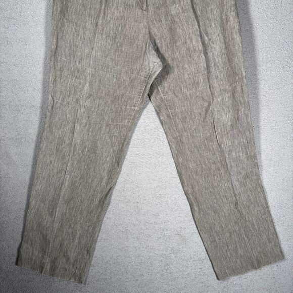 Vintage 1970s Brooks Brothers Trousers Women’s Size 14 Linen Knit Made in USA - Picture 3 of 13